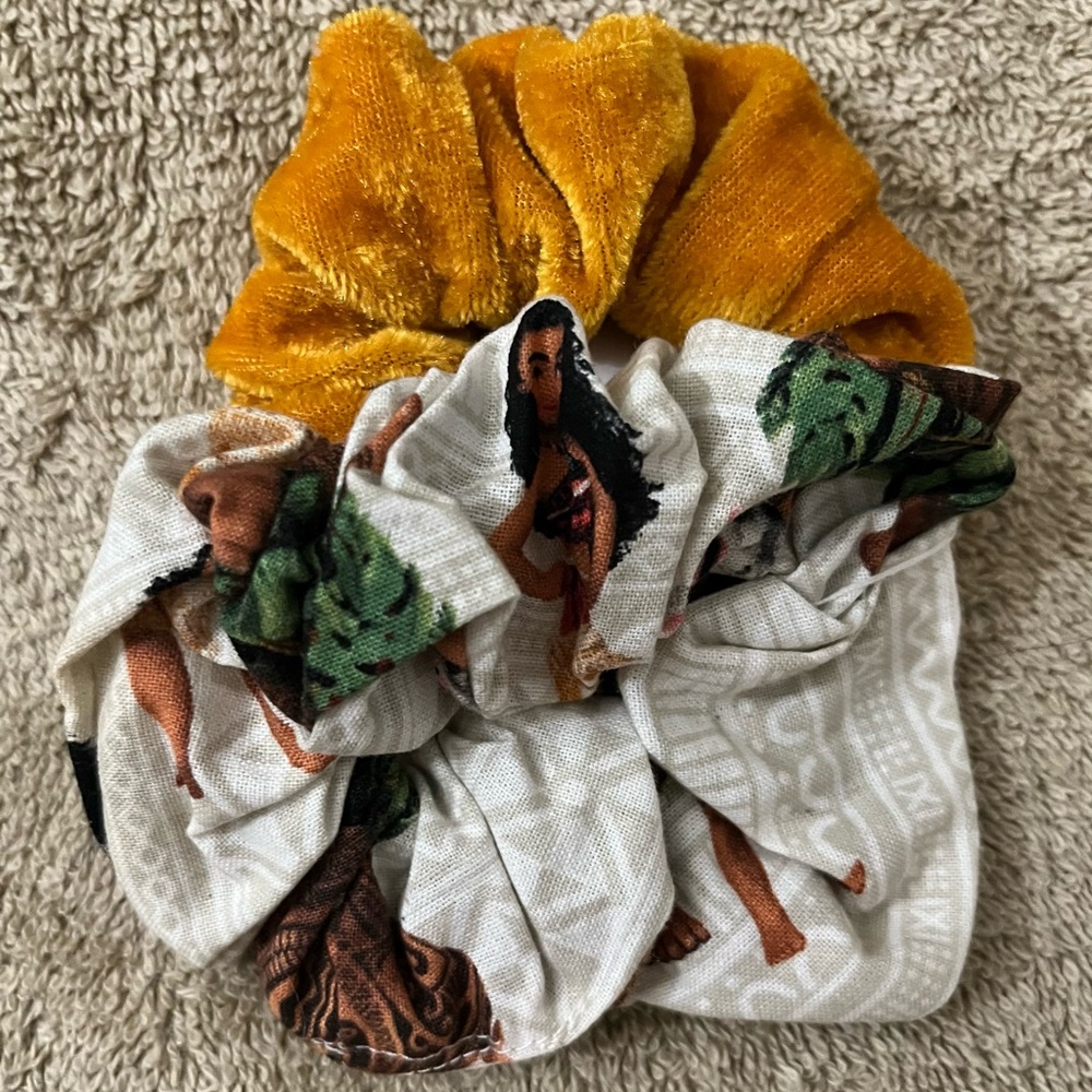 Moana Hair Scrunchies